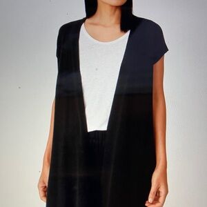 Old Navy navy blue vest duster with pockets